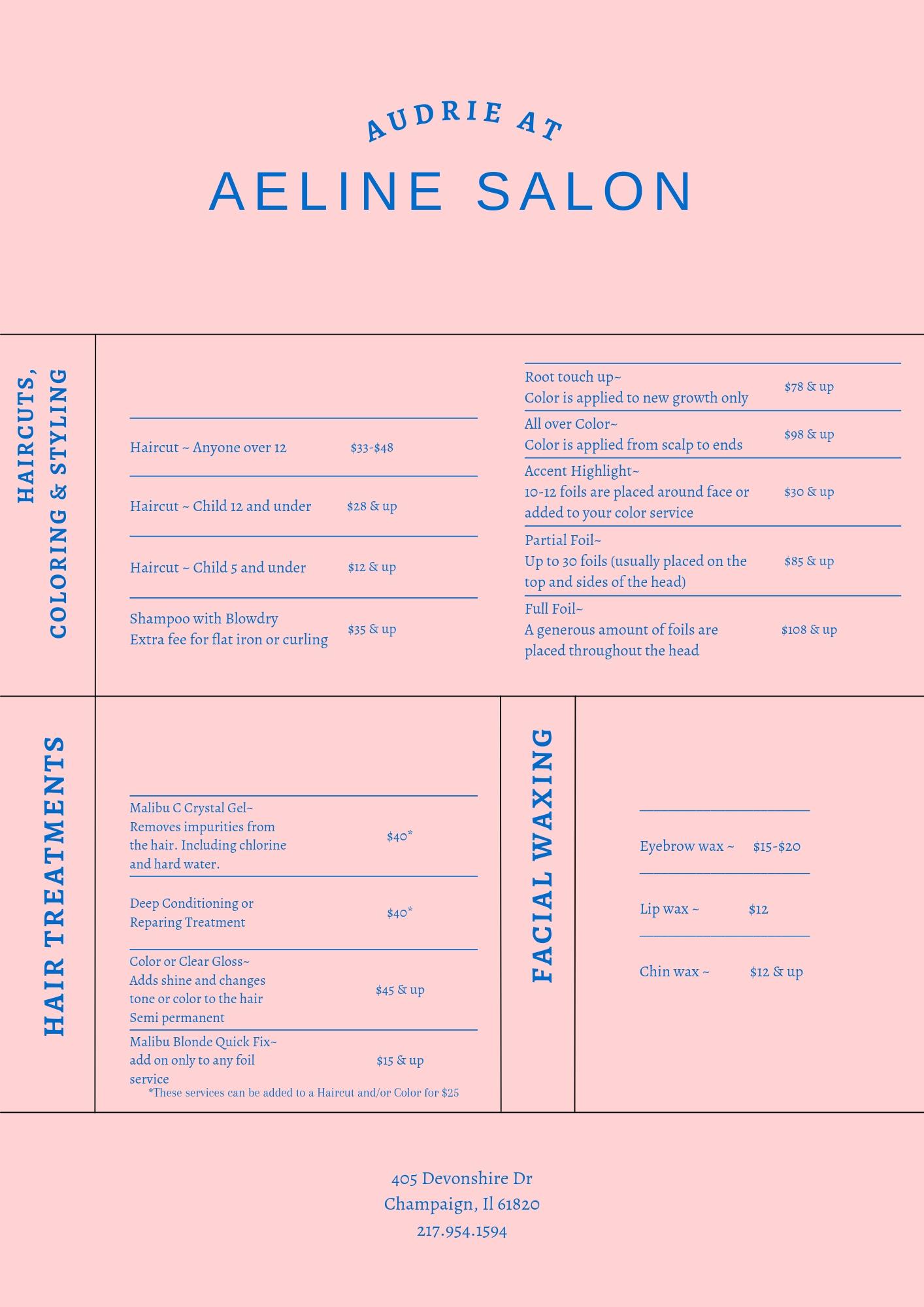 Aeline Salon In Champaign IL | Vagaro